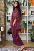 Vivienne Plaid Heathcliff Blouse Burgundy & Russet